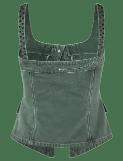 2393 Denim, Scoopneck Pockets Vest - Jeansvästar
