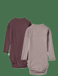 2 Rib Body L/S Lotta - Långärmad body
