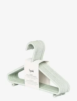 3 Sprouts Wheat straw hanger (Set of 15), Green - Krokar och galgar