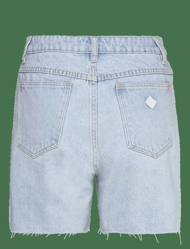 A CLAUDIA CUT OFF BLEACHED STONE - Jeansshorts