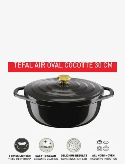 Air oval stewpot 30 cm / 5,7 l. Grey - Grytor