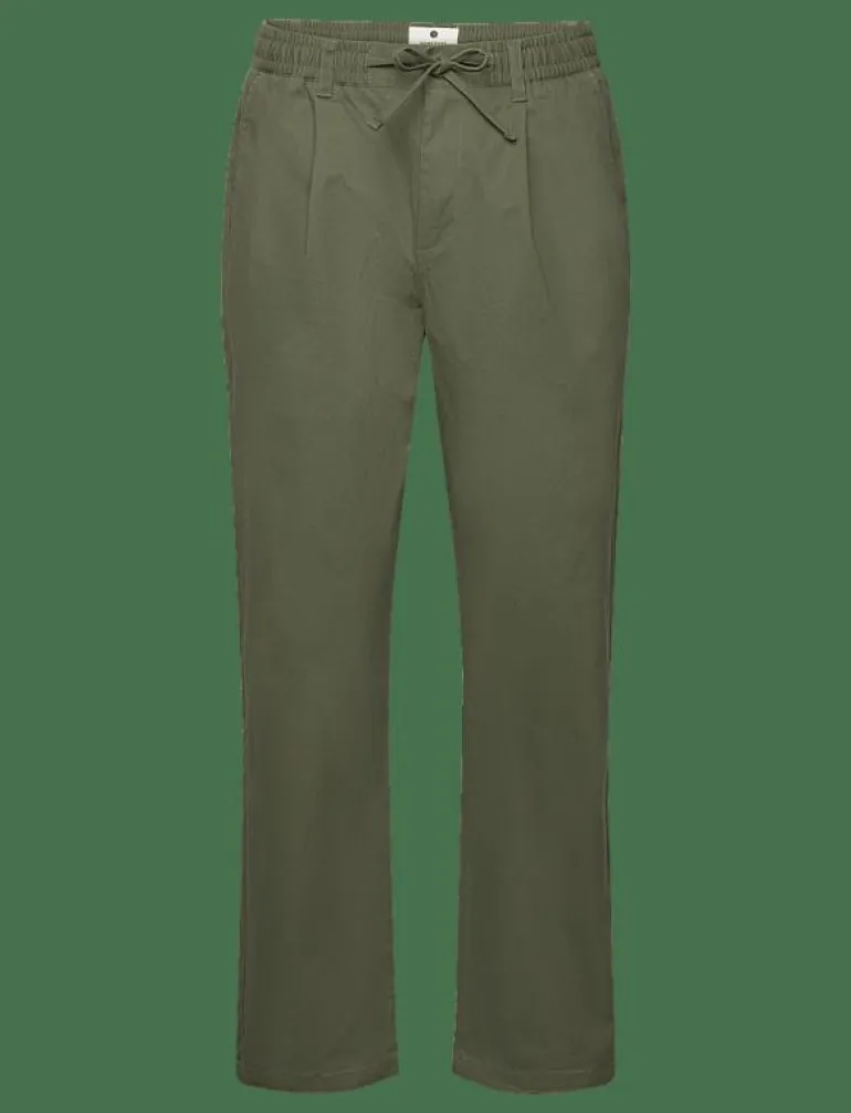 AKJAN COTTON PLEAT ELA PANTS - Casual byxor