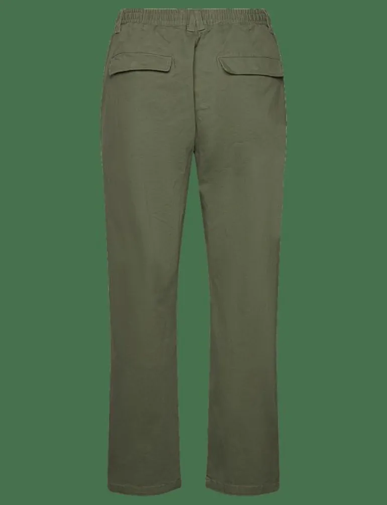 AKJAN COTTON PLEAT ELA PANTS - Casual byxor