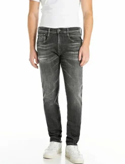 ANBASS Trousers SLIM AGED - Slim jeans
