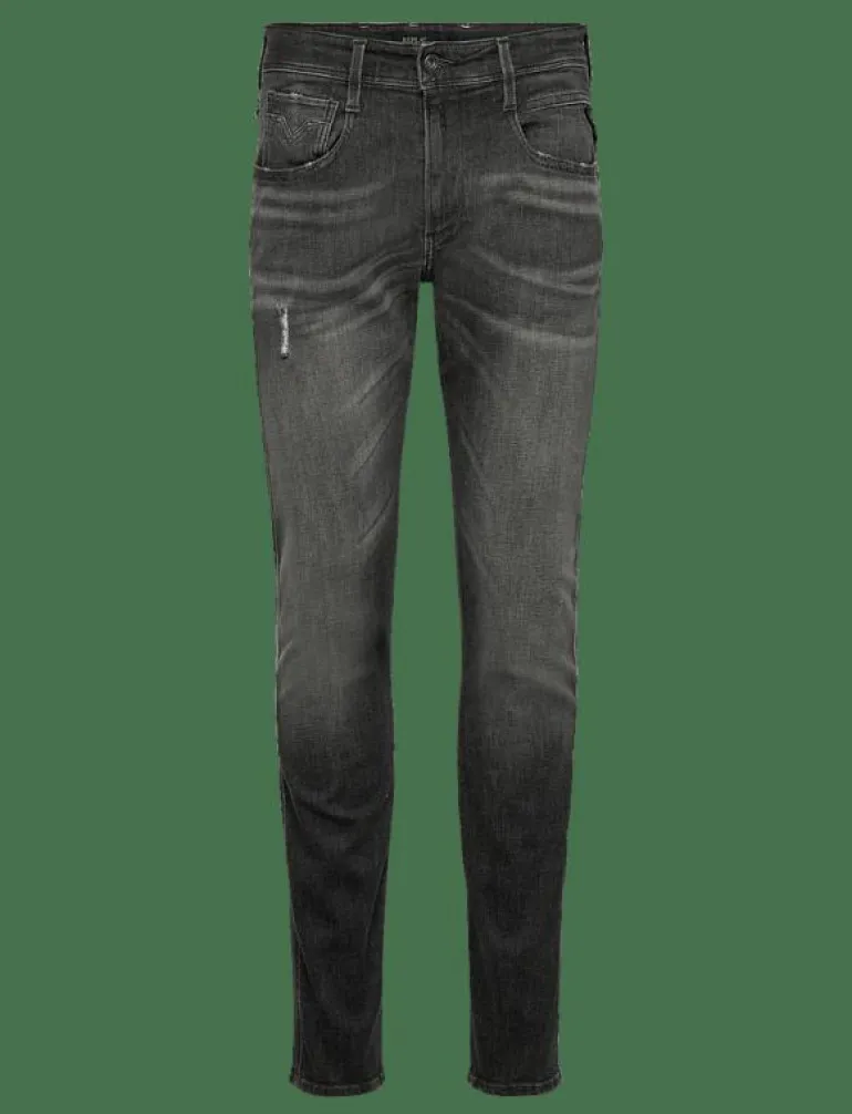 ANBASS Trousers SLIM AGED - Slim jeans