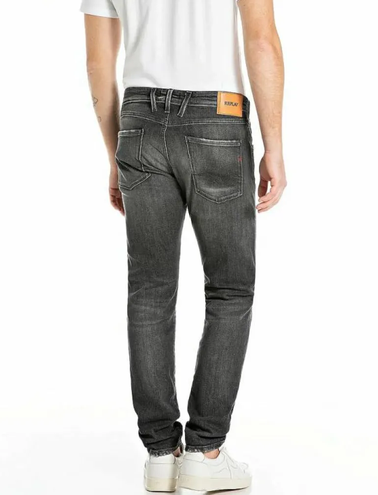 ANBASS Trousers SLIM AGED - Slim jeans