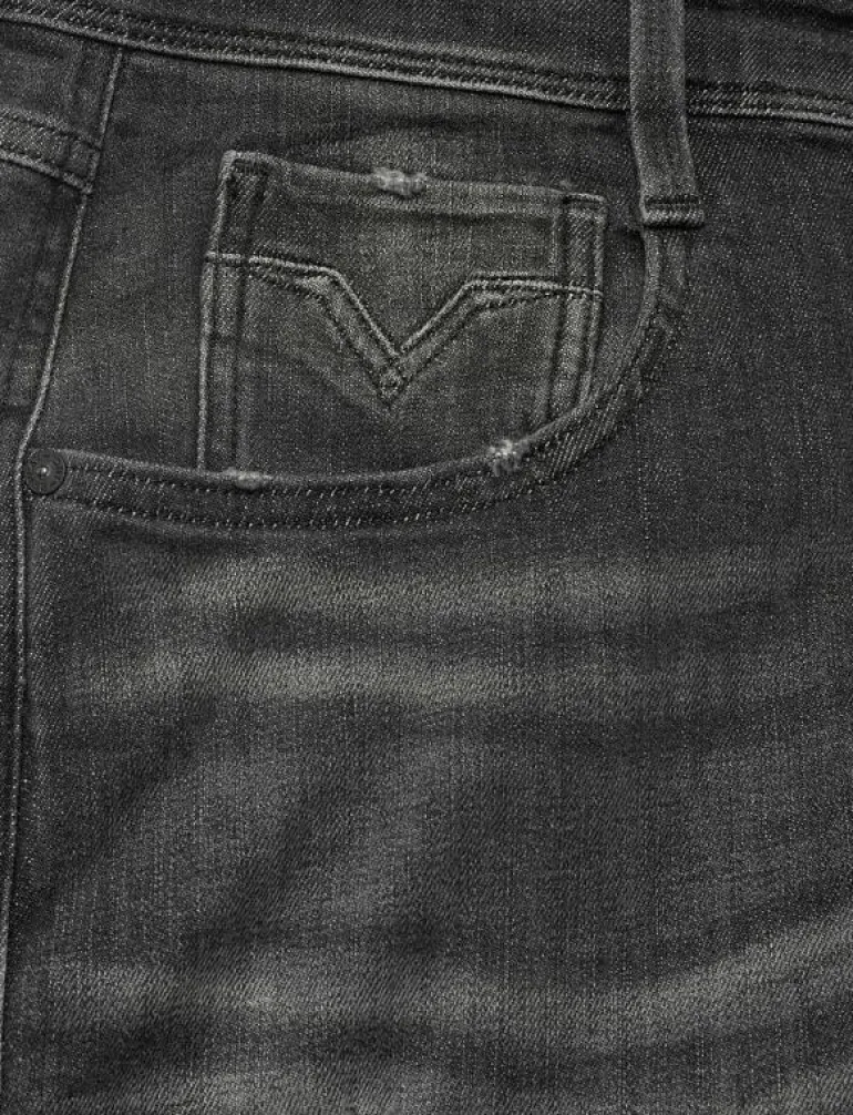 ANBASS Trousers SLIM AGED - Slim jeans