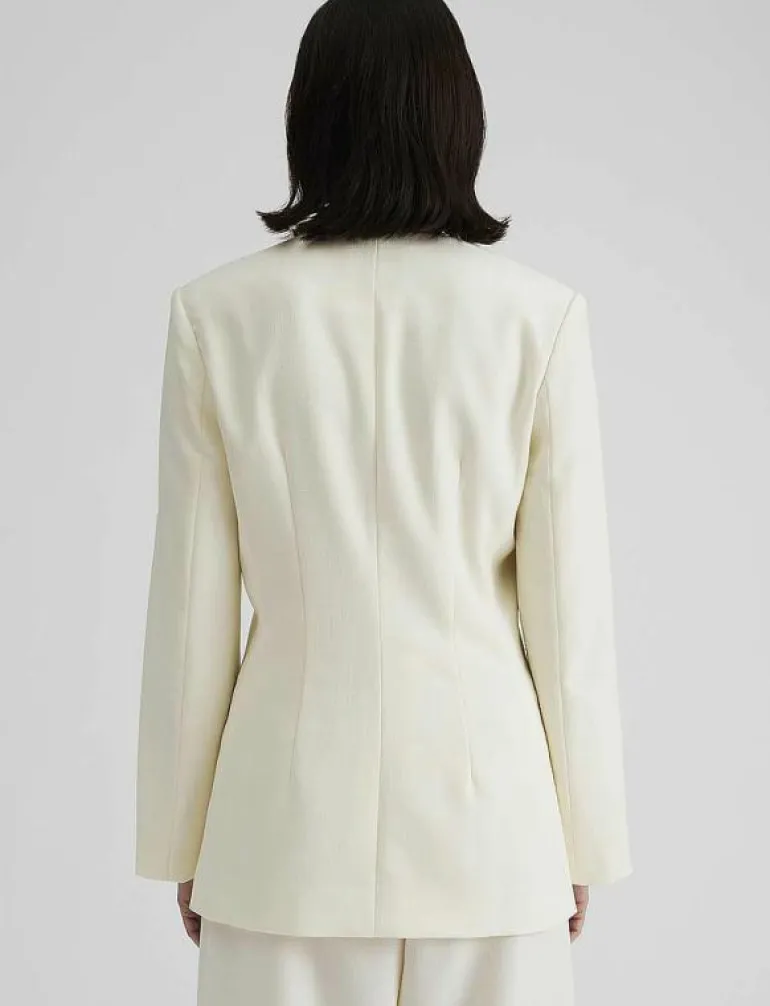Anisa collarless fitted blazer - Enkelknäppta kavajer