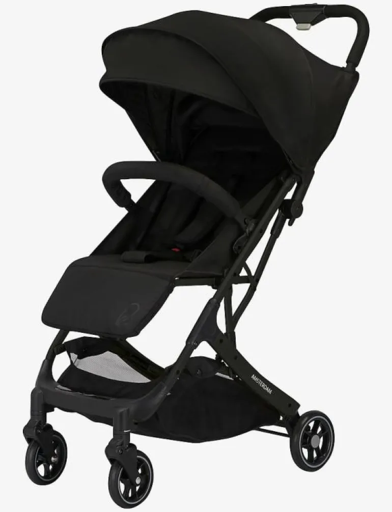 Asalvo Pushchair Amsterdam, Black - Barnvagnar