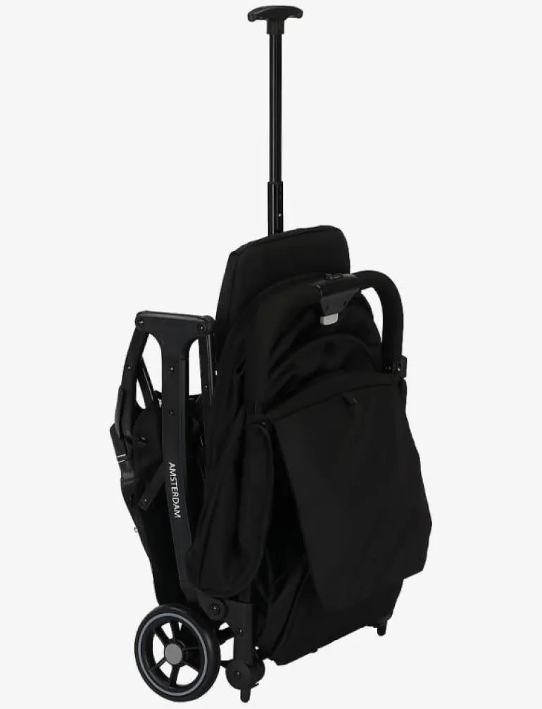 Asalvo Pushchair Amsterdam, Black - Barnvagnar