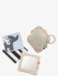 Baby contrast card holder Deer friends Sand - Interaktiva leksaker
