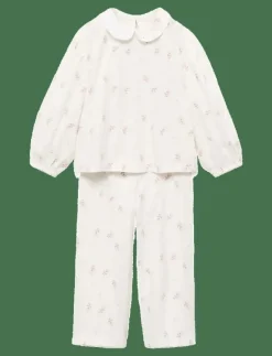 Baby-collar printed pyjamas - Set