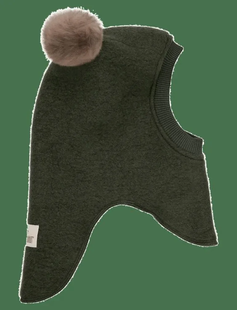 Balaclava Wool Alpaca Pompoms - Balaclava