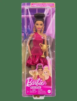 Ballroom Dancer Fashion Doll with Brown Styled Hair, Dancing Trophy Accessory - Dockor