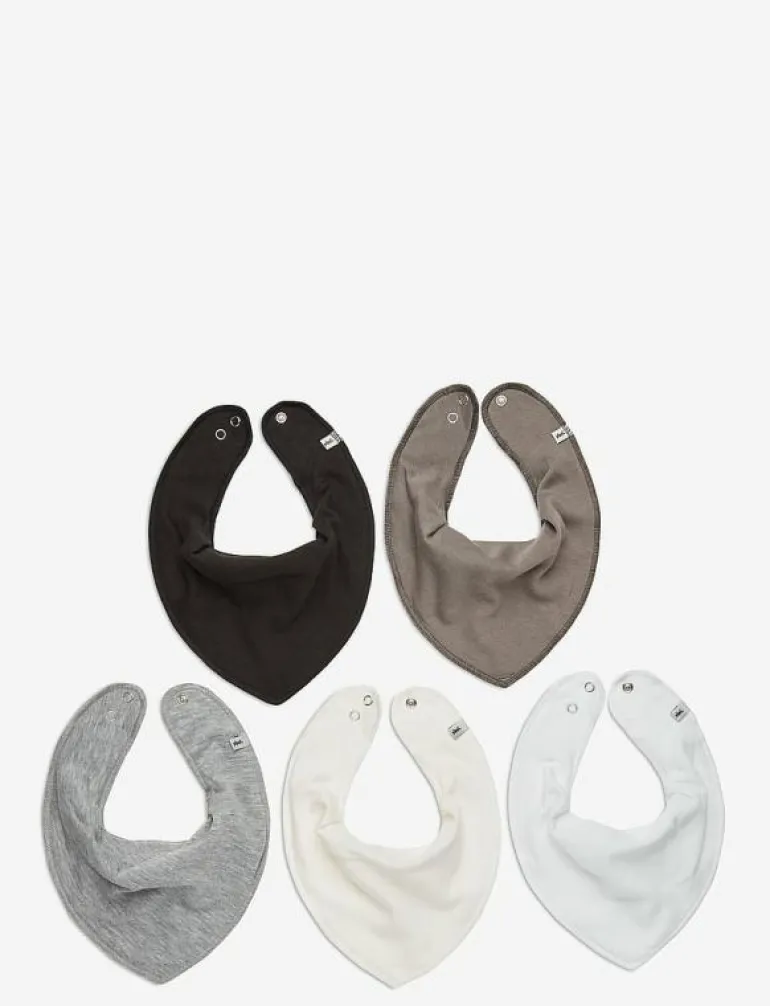 Bandana Bib - solid (5-pack) - Babyskötsel