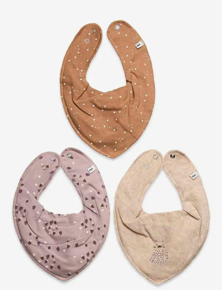 Bandana Bib Girl -AOP (3-pack) - Babyskötsel