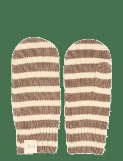 Bergen striped mittens - Vantar
