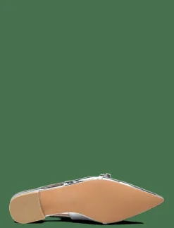 BIABARI Pointy Flat Slingback Faux Leather - Platta slingbacks