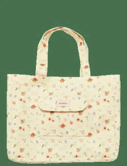 Big Canvas Totebag Roses and Shells - Totes