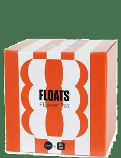 Blomkruka i keramik Floats, orange,12 cm - Krukor