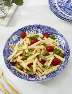 Blue Italian Pasta Bowl 4-pack - Pastatallrikar