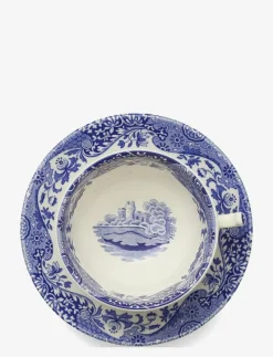 Blue Italian Teacup & Saucer 4-pack - Tekoppar