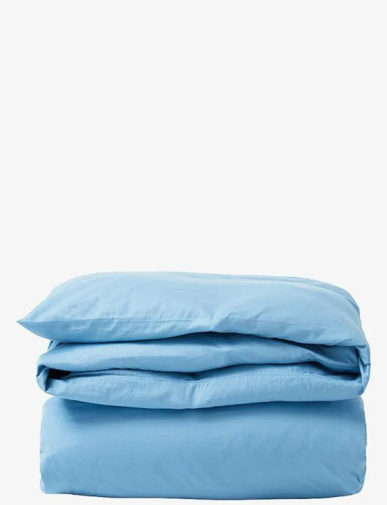 Blue Sky Washed Cotton Sateen Bed Set - Påslakanset