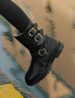 Boots - flat - with zipper - Stövlar & Kängor