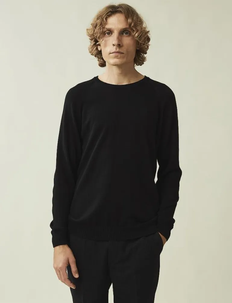 Bradley Cotton Crew Sweater - Rundhalsad