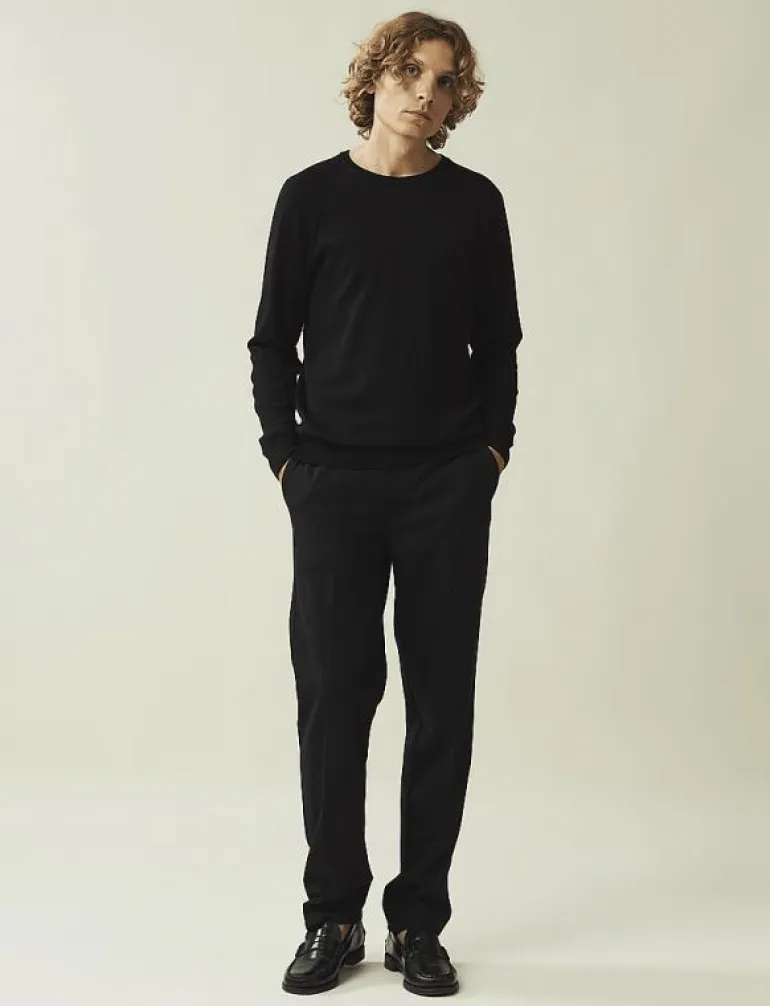 Bradley Cotton Crew Sweater - Rundhalsad