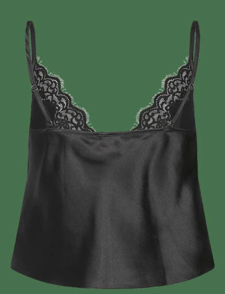 CAMI SATIN LACE MYA - Överdelar