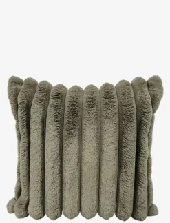 C/c 50x50 Fake Fur Stripe Grey - Kuddar