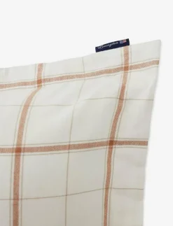 Checked Cotton/Cashmere Flannel Pillowcase - Örngott