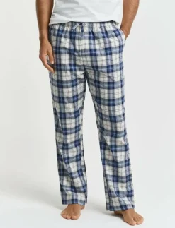 CHECKED PAJAMA PANTS - Nederdelar