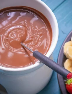 Chocolate fondue with 6 pieces - Fonduegrytor