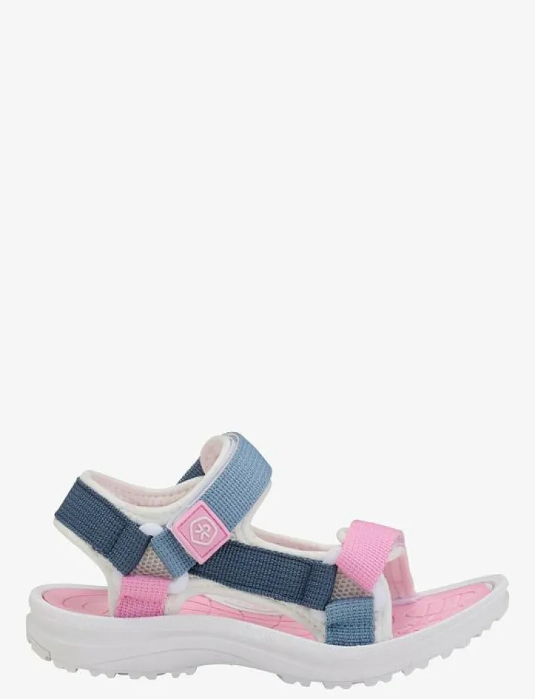 Colorblock sandals W. Velcro - Sandaler