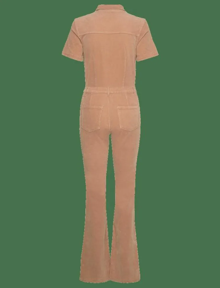 Corduroy jumpsuit with zip - Jumpsuits