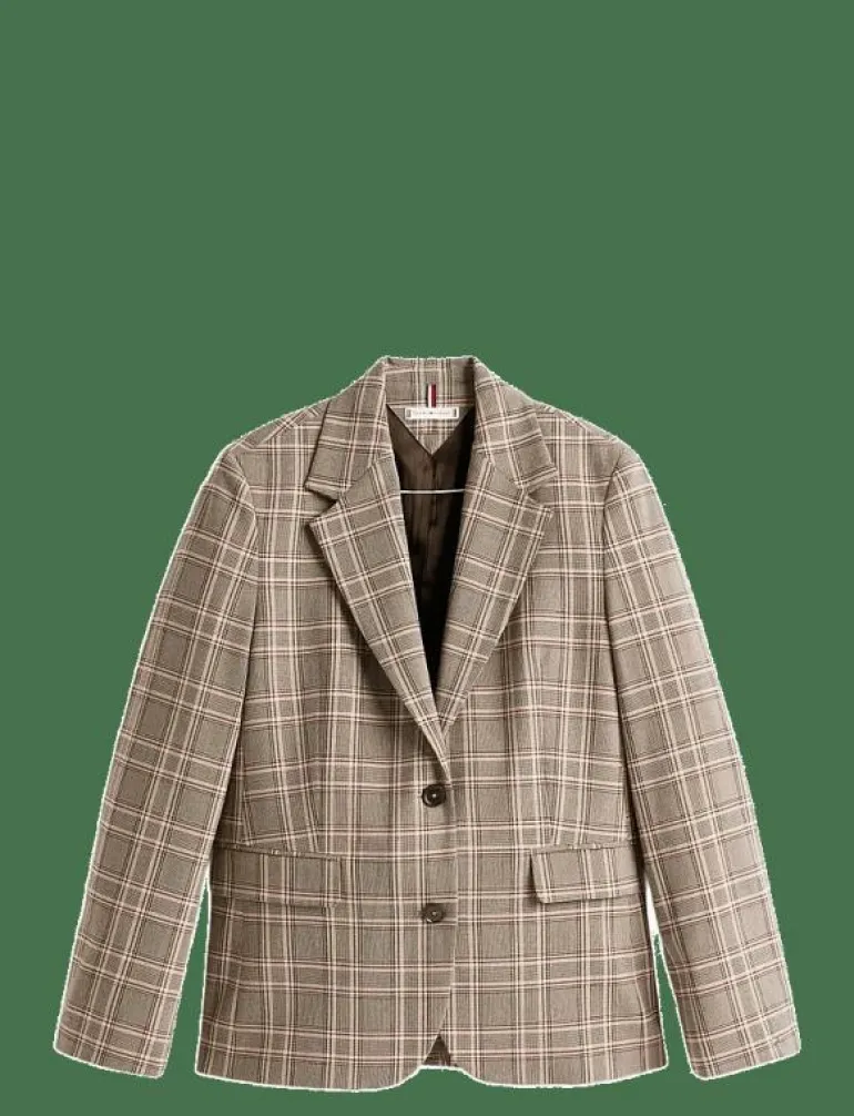 CORE CHECK REG STRAIGHT BLAZER - Enkelknäppta kavajer