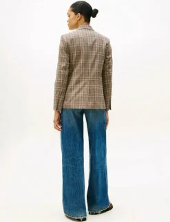 CORE CHECK REG STRAIGHT BLAZER - Enkelknäppta kavajer
