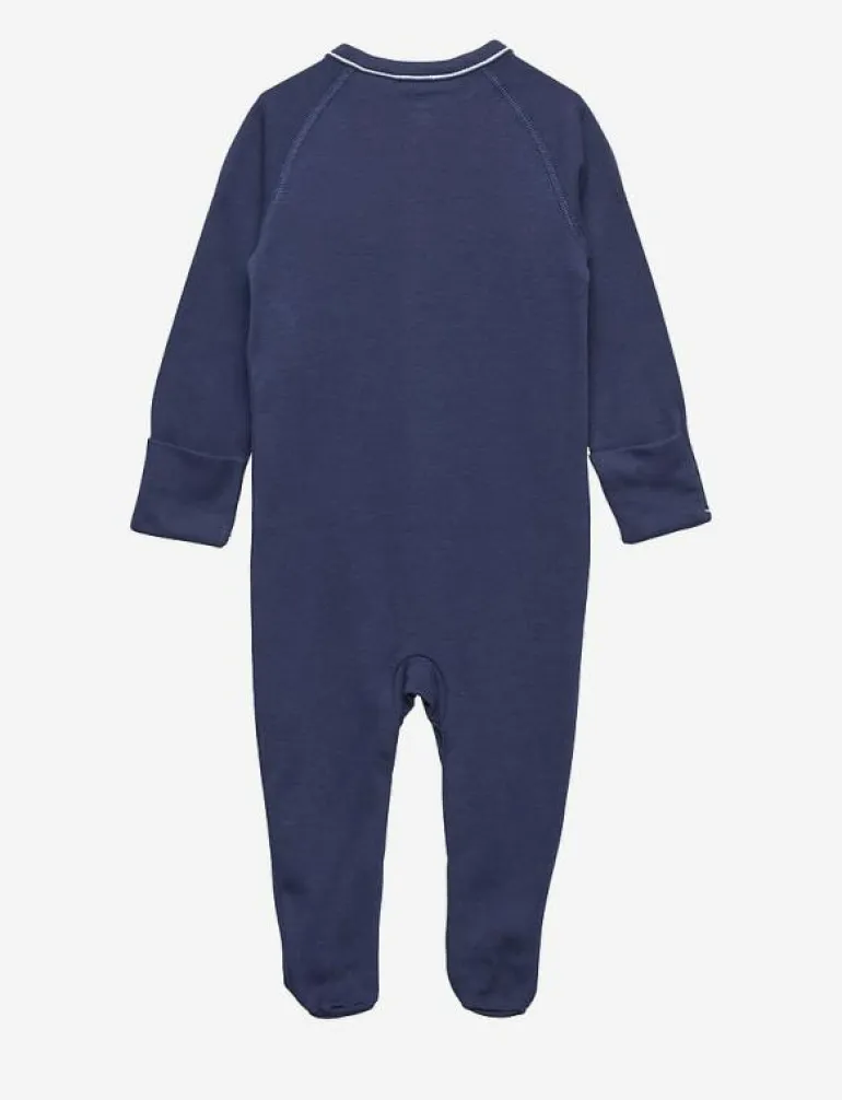 Cotton Footed Coverall - Långärmad body