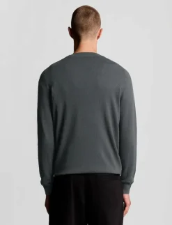 Cotton Merino Crew Neck Jumper - Rundhalsad