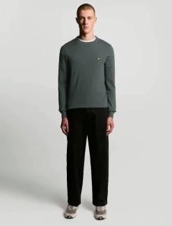 Cotton Merino Crew Neck Jumper - Rundhalsad