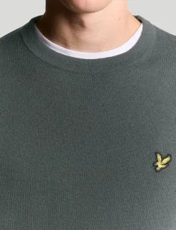 Cotton Merino Crew Neck Jumper - Rundhalsad