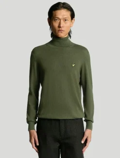 Cotton Merino Turtleneck Jumper - Polokrage