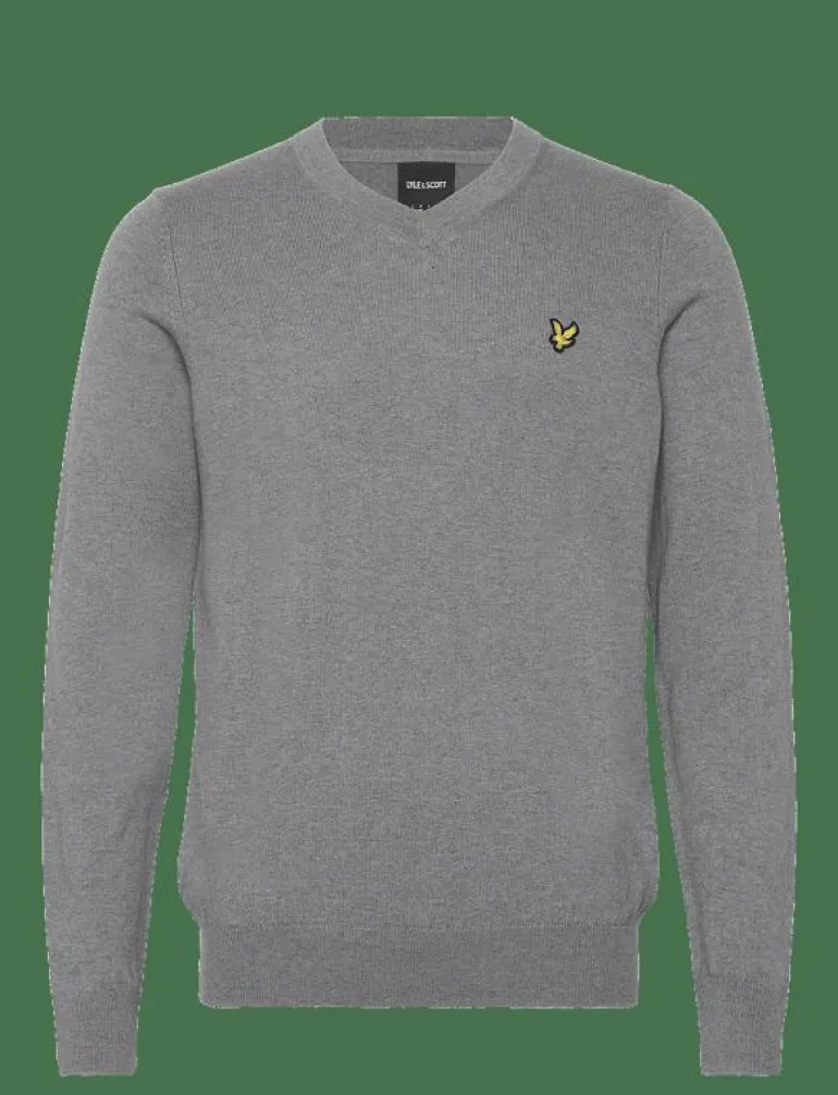 Cotton Merino V Neck Jumper - V-ringat