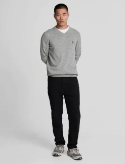 Cotton Merino V Neck Jumper - V-ringat