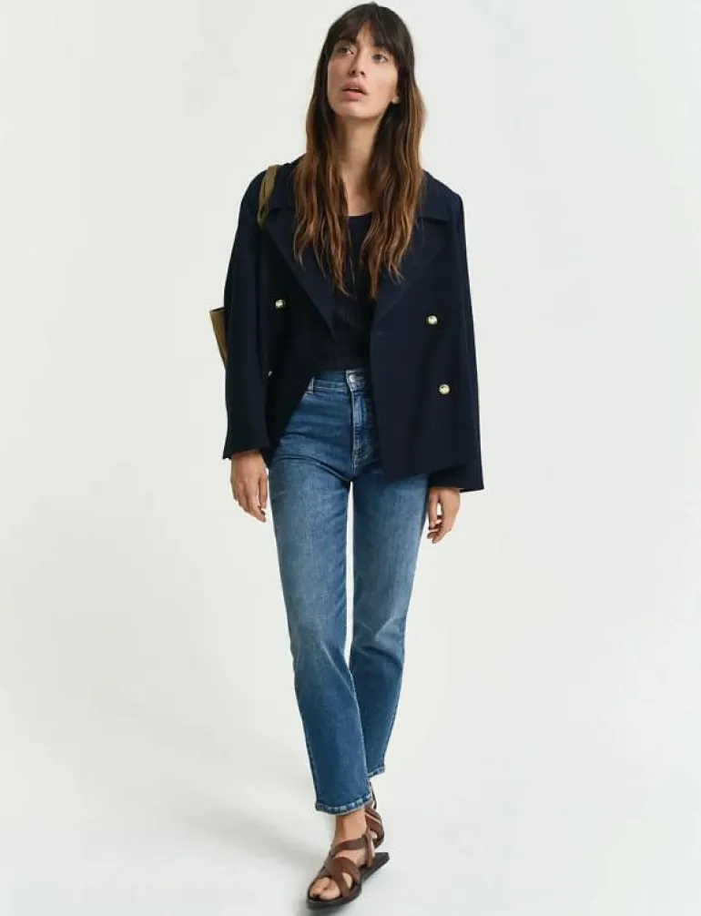 CROPPED SLIM STRETCH JEANS - Slim jeans