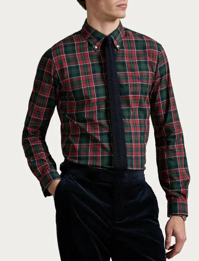 Custom Fit Plaid Twill Shirt - Rutiga skjortor