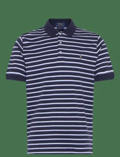 Custom Slim Fit Striped Soft Cotton Polo - Kortärmade pikéer
