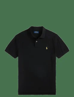 Custom Slim Plaid-Trim Mesh Polo Shirt - Kortärmade pikéer